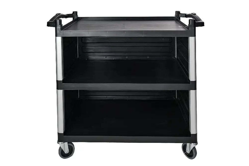 Storage cabinet fitted with caster wheels in a workspace