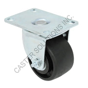 3" x 1.75" Swivel Plate Caster with MaxRok™ Wheel