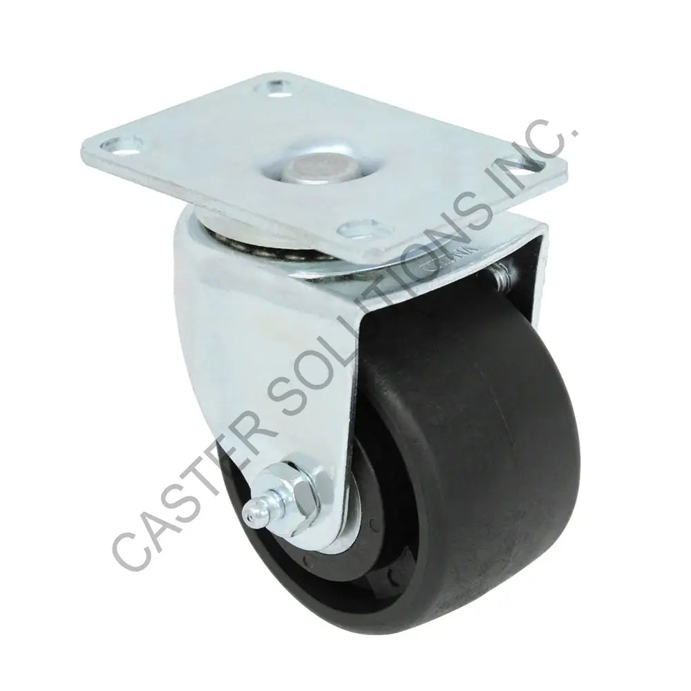 3" x 1.75" Swivel Plate Caster with Polyolefin Wheel