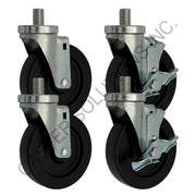 Southbend Range 1174265 Caster Kit · (4) Swivel Stem Casters - (2) w/ Brakes