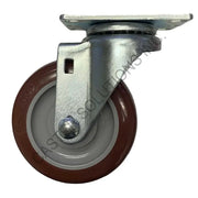 3" x 1.25" Swivel Plate Caster with Polymadic™ Wheel