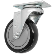 3" x 1.25" Swivel Plate Caster with Poly-Pro™ Wheel