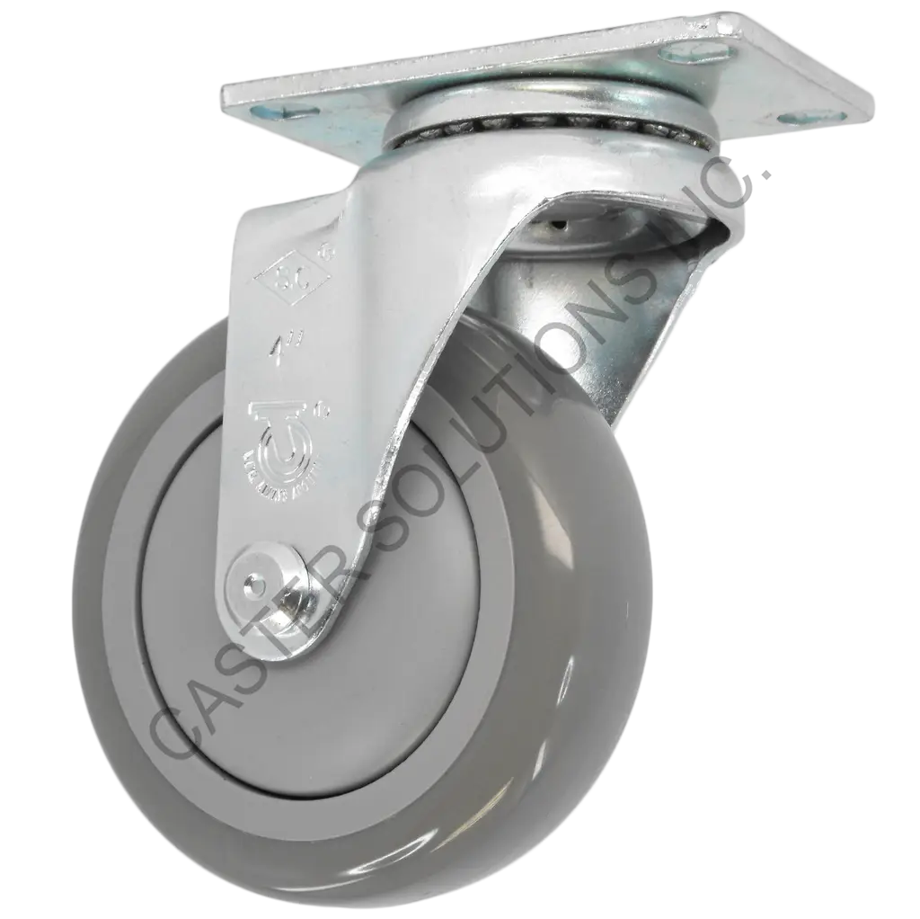 3" x 1.25" Swivel Plate Caster with Poly-Pro™ Wheel