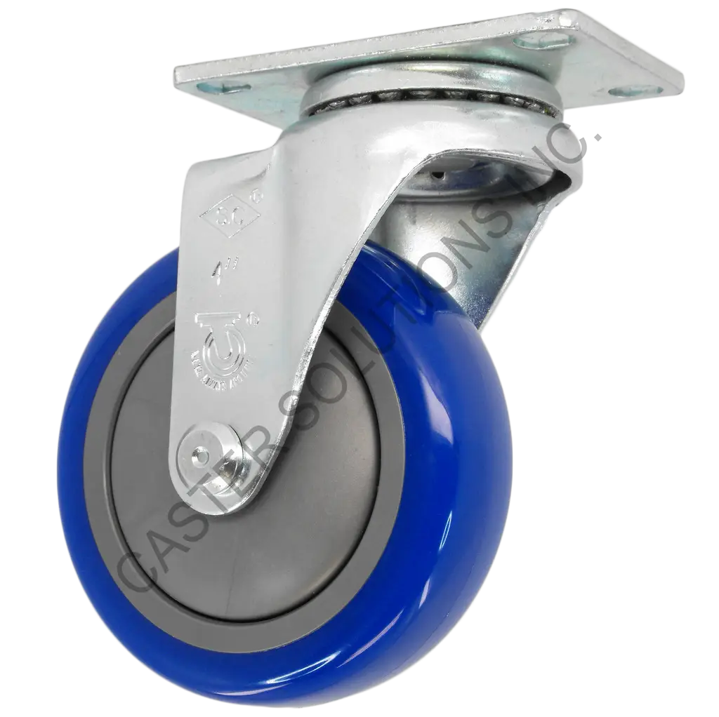 3" x 1.25" Swivel Plate Caster with Poly-Pro™ Wheel