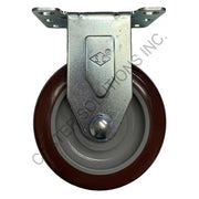 3" x 1.25" Rigid Plate Caster with Polymadic™ Wheel