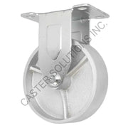3" x 1.25" Rigid Plate Caster with Semi-Steel Wheel