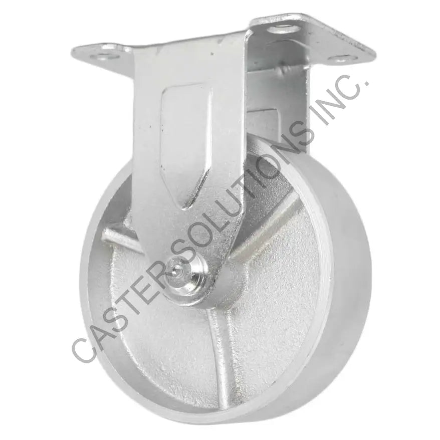 3" x 1.25" Rigid Plate Caster with Semi-Steel Wheel