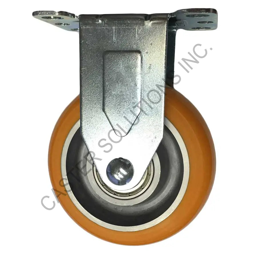3" x 1.25" Rigid Plate Caster with UltraFlex™ Wheel