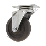 5" x 1.25" Stainless Swivel Plate Caster with Brimstone® Wheel