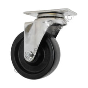 5" x 1.25" Stainless Swivel Plate Caster with Phenolic Wheel