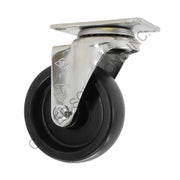 5" x 1.25" Stainless Swivel Plate Caster with Polyolefin Wheel