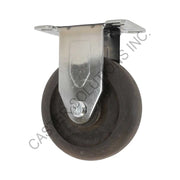 5" x 1.25" Stainless Rigid Plate Caster with Brimstone® Wheel