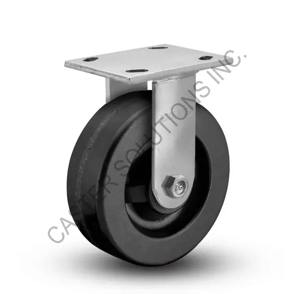 8" x 2" Rigid Caster with Phenolic Wheel
