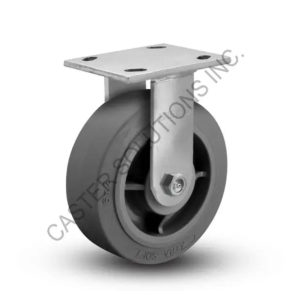 8" x 2" Rigid Caster with X-tra Soft Wheel