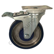 5" x 1.25" Total-locking Plate Caster with Polyon-Al™ Wheel