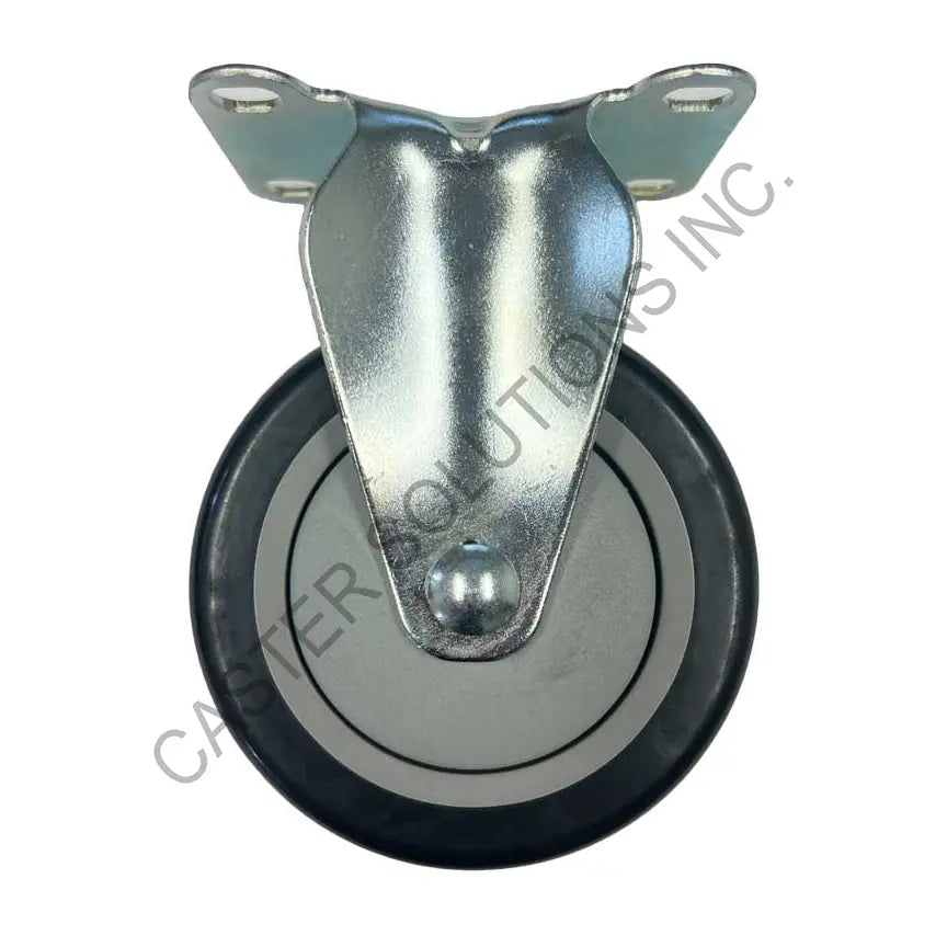 5" x 1.25" Rigid Plate Caster with Poly-Pro™ Wheel