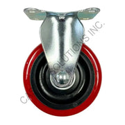 5" x 1.25" Rigid Plate Caster with Poly-Pro™ Wheel