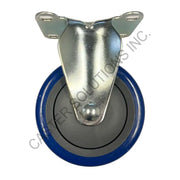 5" x 1.25" Rigid Plate Caster with Poly-Pro™ Wheel