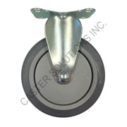 5" x 1.25" Rigid Plate Caster with Thermo-Pro® Wheel