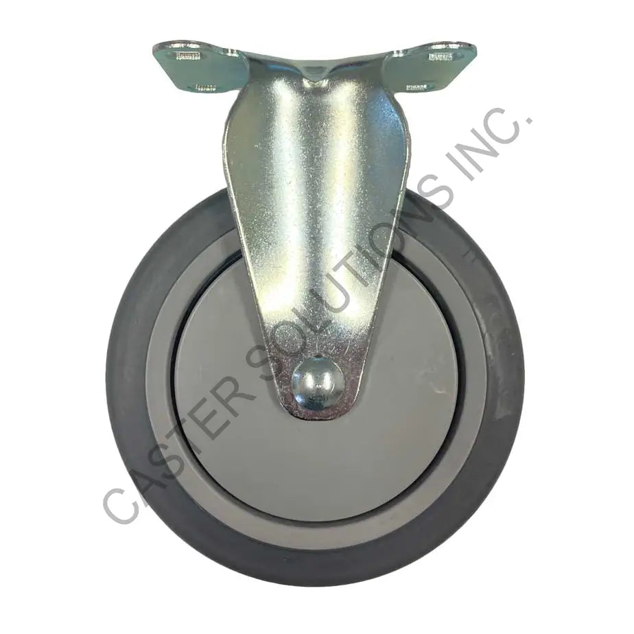 5" x 1.25" Rigid Plate Caster with Thermo-Pro® Wheel