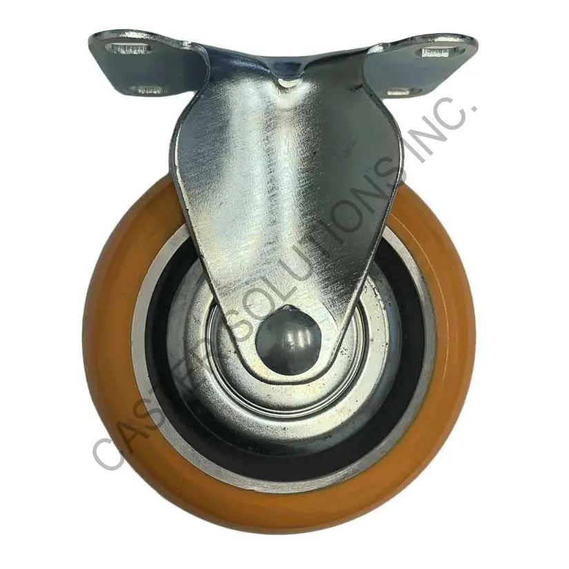 5" x 1.25" Rigid Plate Caster with UltraFlex™ Wheel