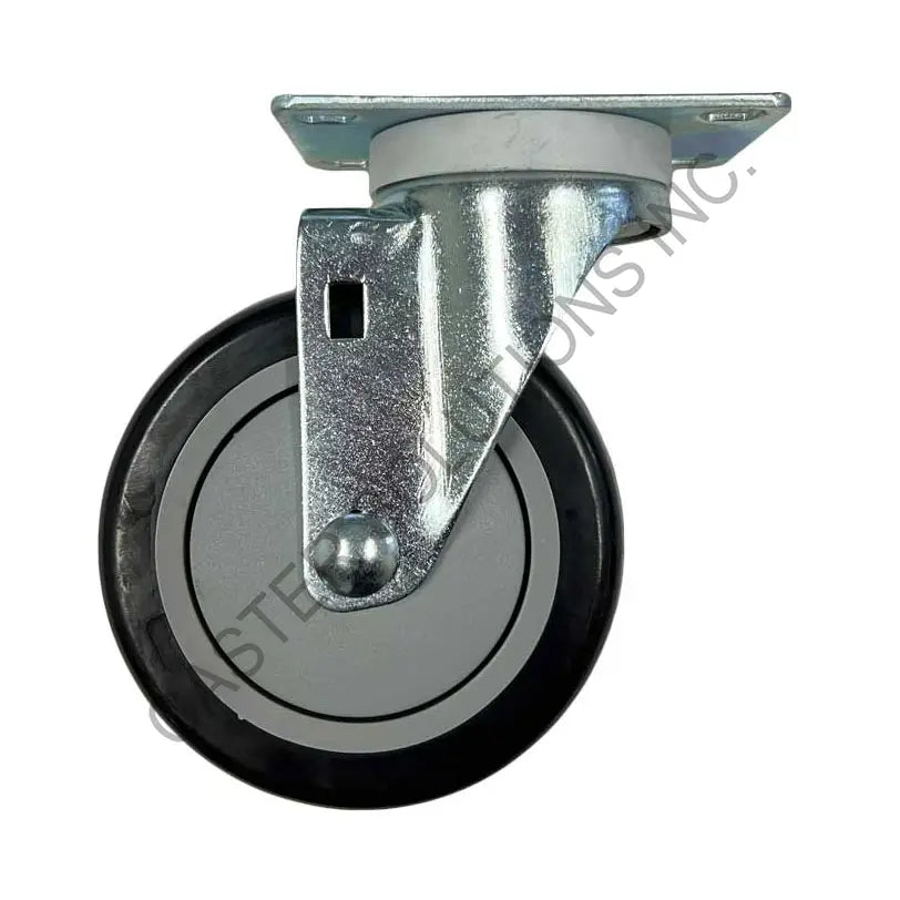 5" x 1.25" Swivel Plate Caster with Poly-Pro™ Wheel