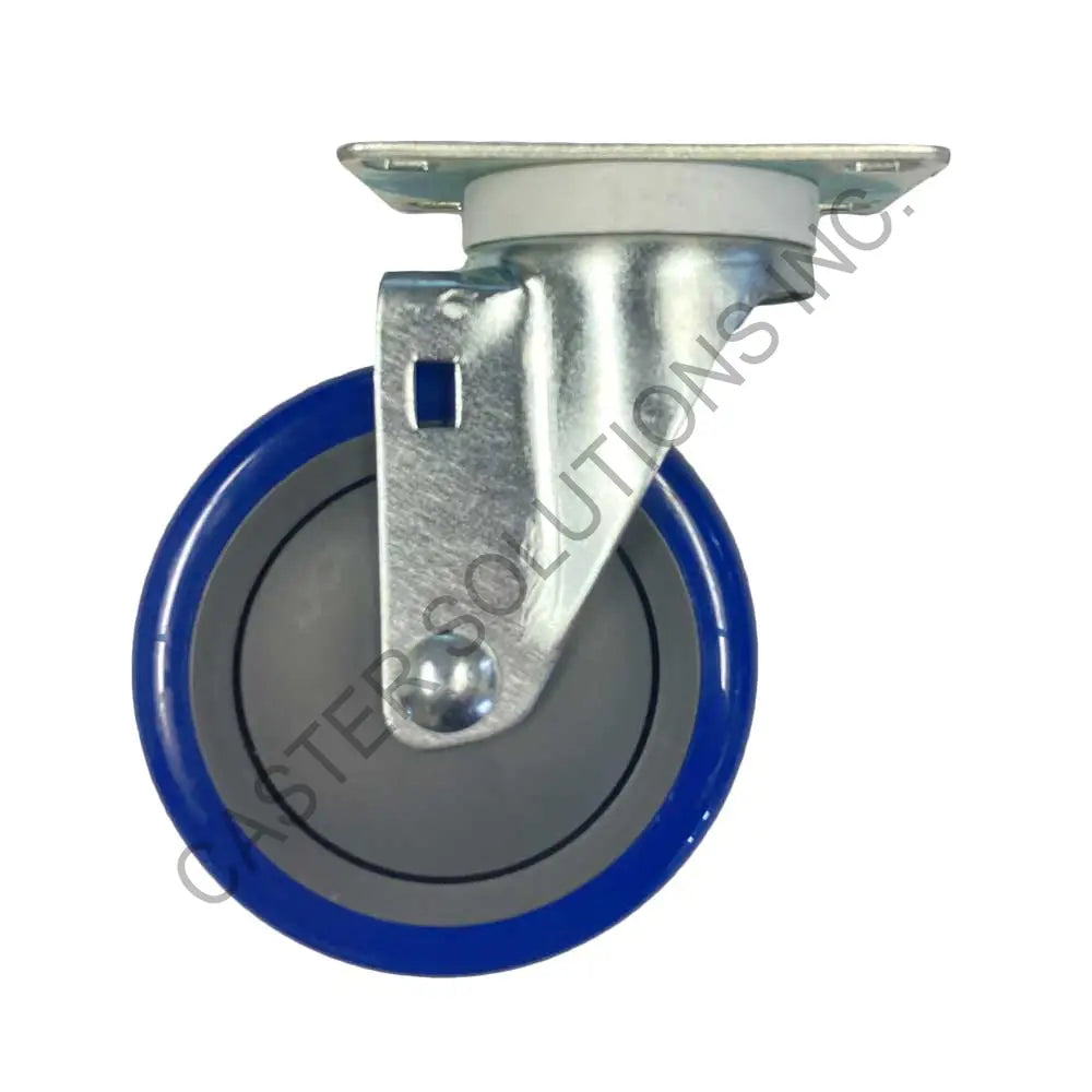 5" x 1.25" Swivel Plate Caster with Poly-Pro™ Wheel