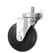 5" x 1.25" Swivel Stem Caster with Hard Rubber Wheel