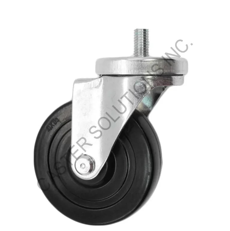 5" x 1.25" Swivel Stem Caster with Hard Rubber Wheel