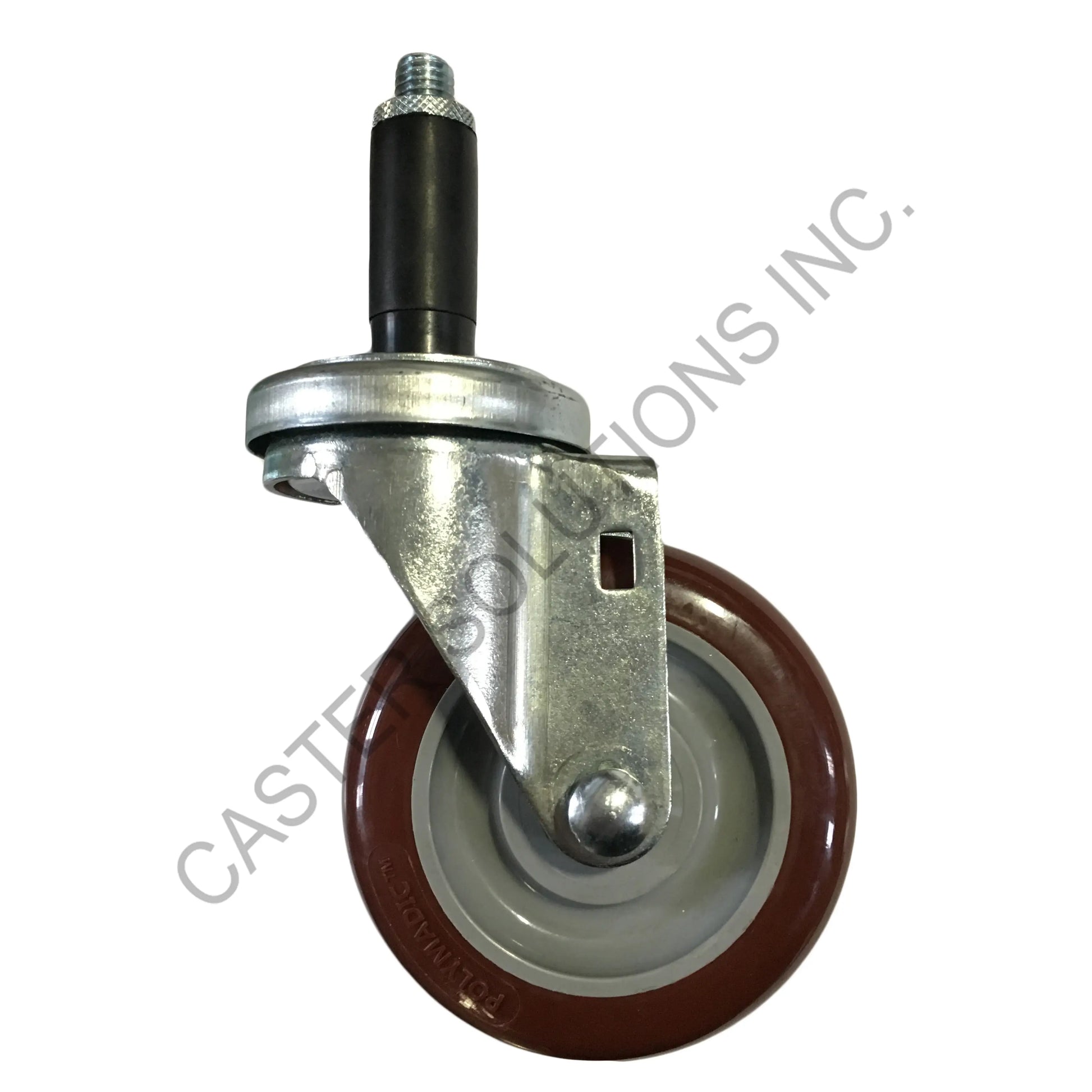 4" x 1.25" Creform Swivel Stem Caster with Polymadic™ Wheel