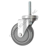 5" x 1.25" Swivel Stem Caster with Poly-Pro™ Wheel