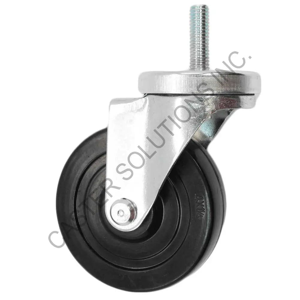 5" x 1.25" Swivel Stem Caster with Soft Rubber Wheel