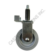4" x 1.25" Creform Rigid Stem Caster with Nomadic™ Wheel