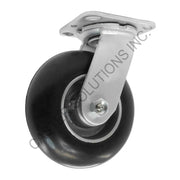 8" x 2" Swivel Plate Caster with Dura-Cushion™ Wheel