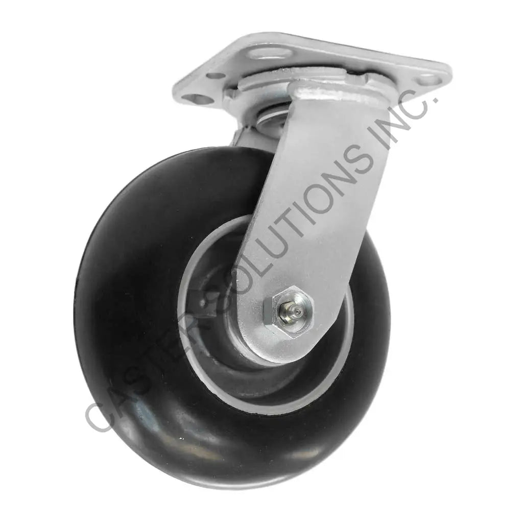 8" x 2" Swivel Plate Caster with Dura-Cushion™ Wheel