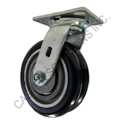 8" x 2" Swivel Plate Caster with Dual Ergo Wheel