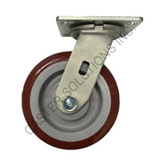 8" x 2" Swivel Plate Caster with Poly-Pro™ Wheel