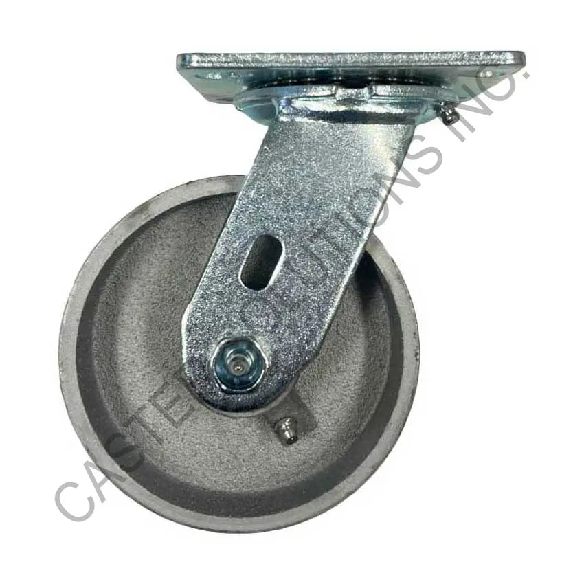 8" x 2" Swivel Plate Caster with Semi-Steel Wheel