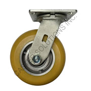 8" x 2" Swivel Plate Caster with UltraFlex™ Wheel