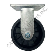 8" x 2" Rigid Plate Caster with MaxRok™ Wheel
