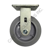 8" x 2" Rigid Plate Caster with Nomadic™ Wheel
