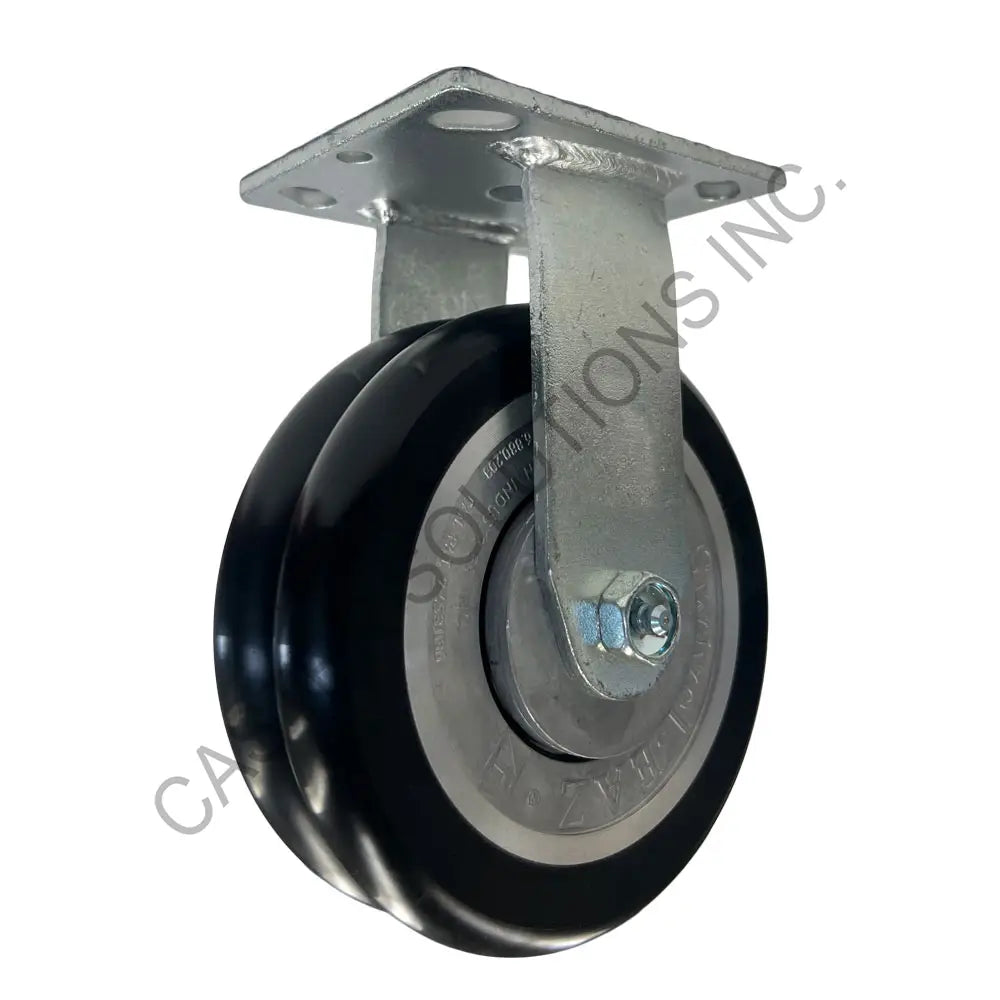 8" x 2" Rigid Plate Caster with Swivel-EAZ® Wheel