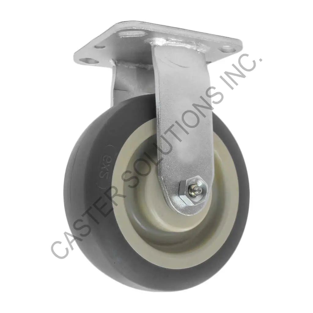 8" x 2" Rigid Plate Caster with Thermo-Pro® Wheel