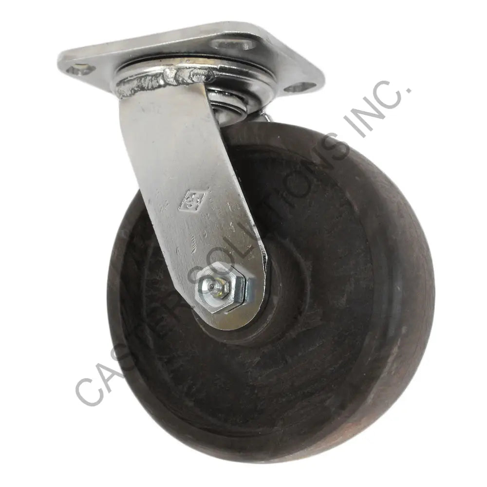 8" x 2" Stainless Swivel Plate Caster with Brimstone® Wheel