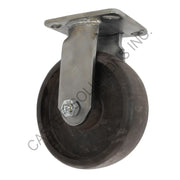 8" x 2" Stainless Rigid Plate Caster with Brimstone® Wheel