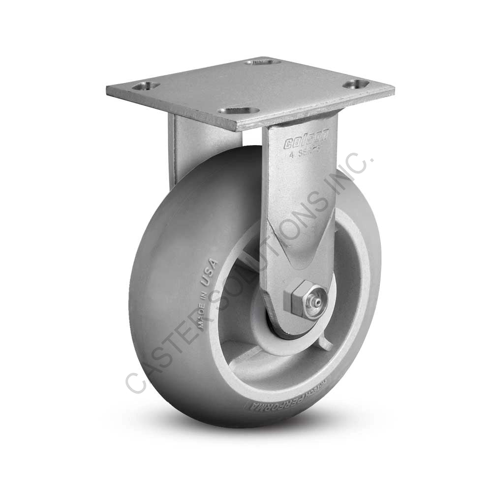 8" x 2" Rigid Plate Caster with Performa Wheel