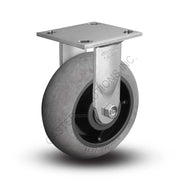 8" x 2" Rigid Plate Caster with Performa Conductive Wheel