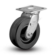 8" x 2" Swivel Plate Caster with Phenolic Wheel