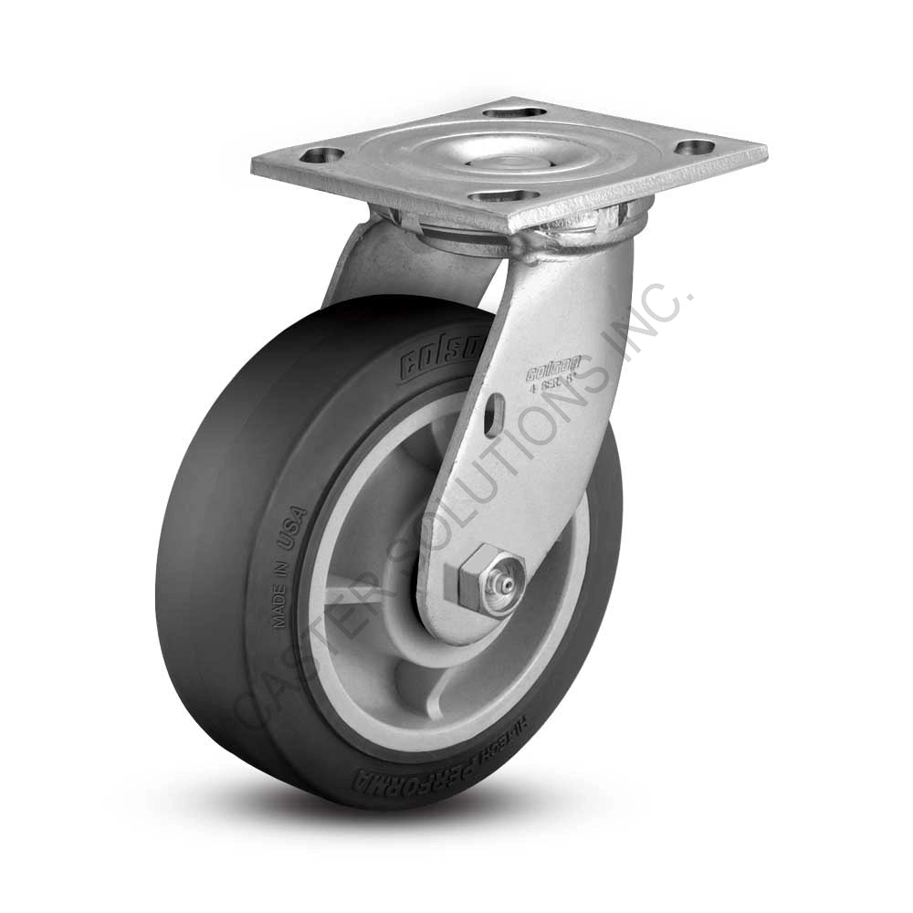 8" x 2" Swivel Plate Caster with Performa Wheel