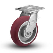 8" x 2" Swivel Plate Caster with CG-MAX Efficiency Wheel™